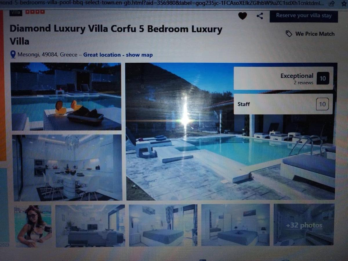Diamond Luxury Villa Corfu Kato Spilaion Eksteriør bilde